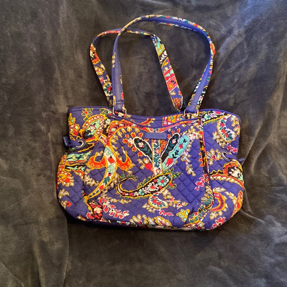 Vera Bradley Glenna Purse in Royal Paisley Pattern
